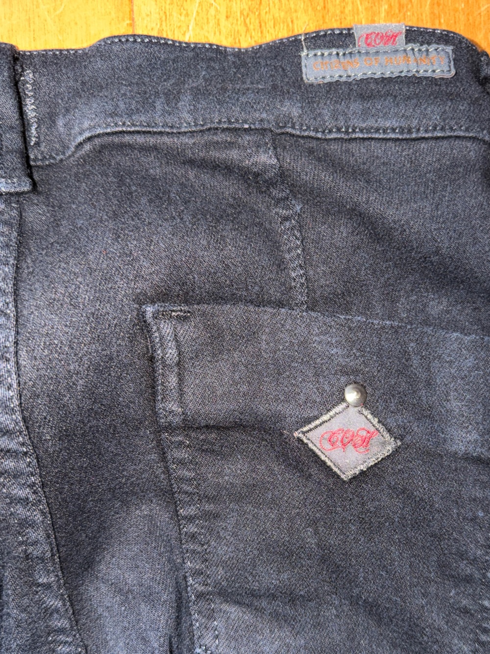 Citizens of Humanity COH "HOPE CARGO SKINNY" Jeans Black Cotton Style 1369-818 - Picture 14 of 15